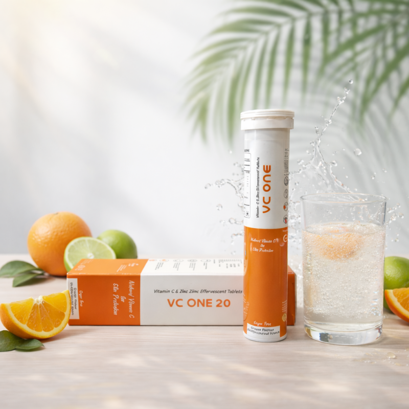 VC One 20 – Vitamin C & Zinc Effervescent Tablets