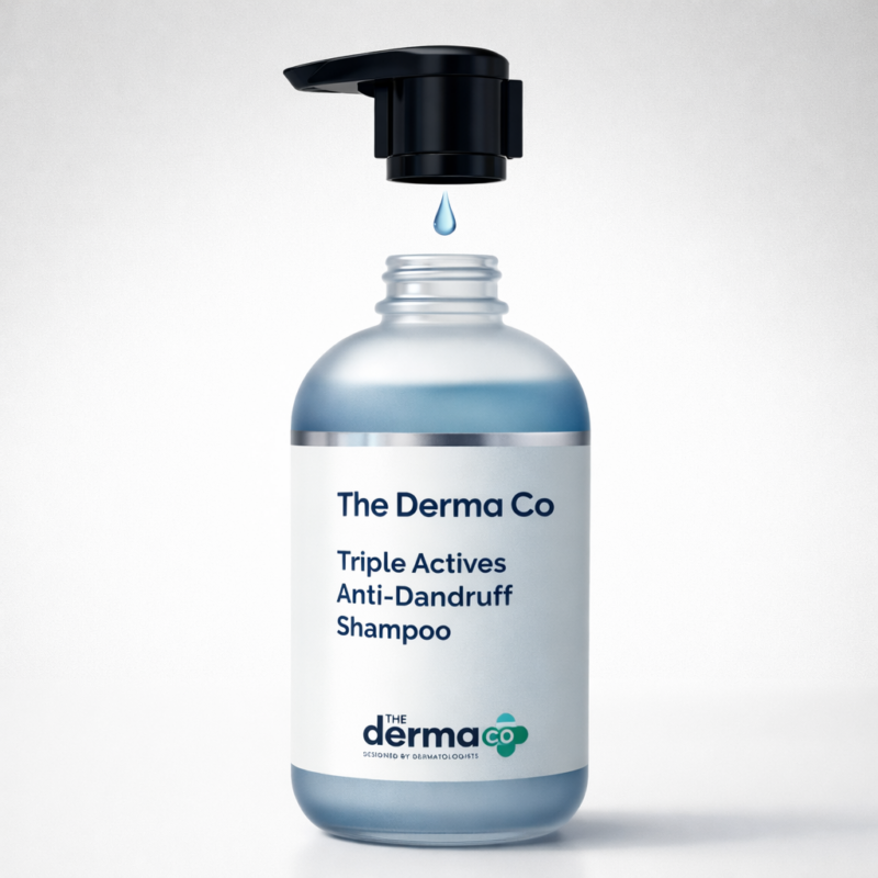 The Derma Co Triple Actives Anti-Dandruff Shampoo (200 ml)