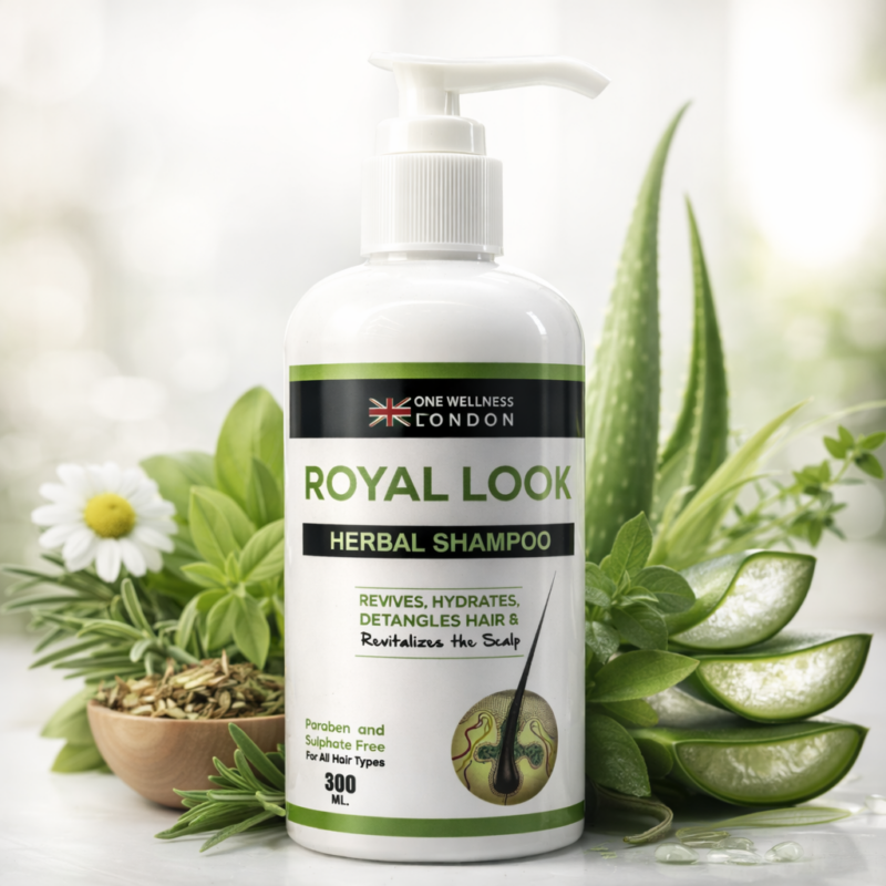 Royal Look Herbal Shampoo – Revitalizing & Hydrating Care