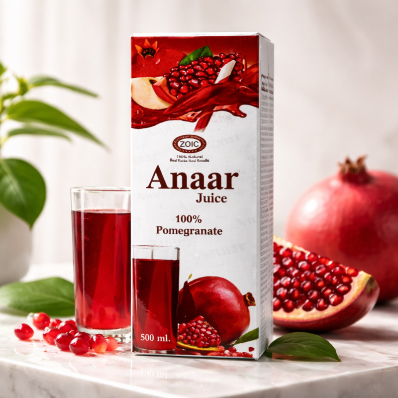 ZOIC Anaar Juice – 100% Pomegranate (500 ml)