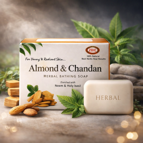 Almond & Chandan Herbal Bathing Soap