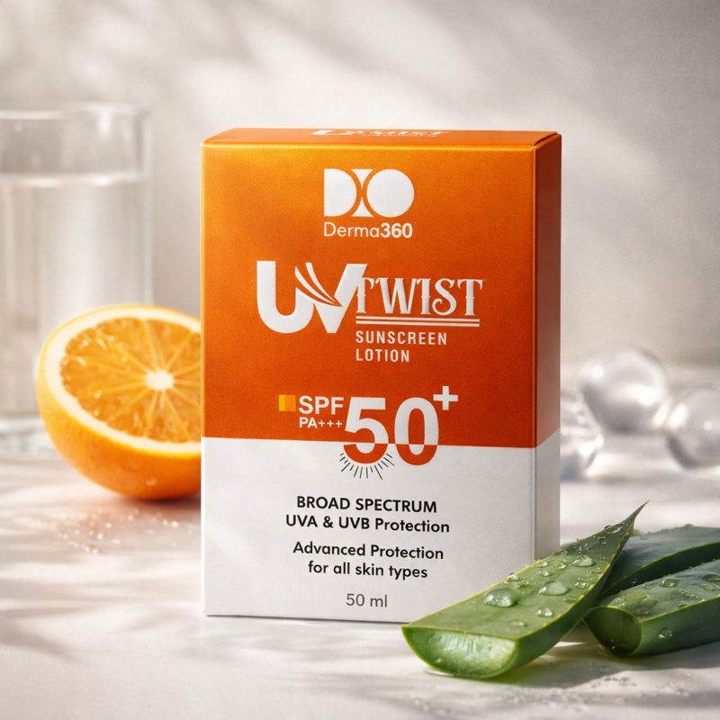 Derma360 UV Twist SPF 50+ Sunscreen Lotion
